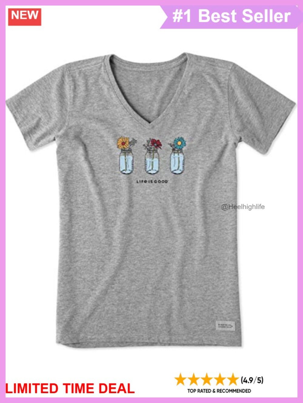Life is Good Crusher Tee Short Sleeve Cotton Graphic T-Shirt